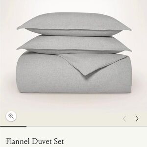 Boll & Branch Gray Flannel Duvet Cover Set